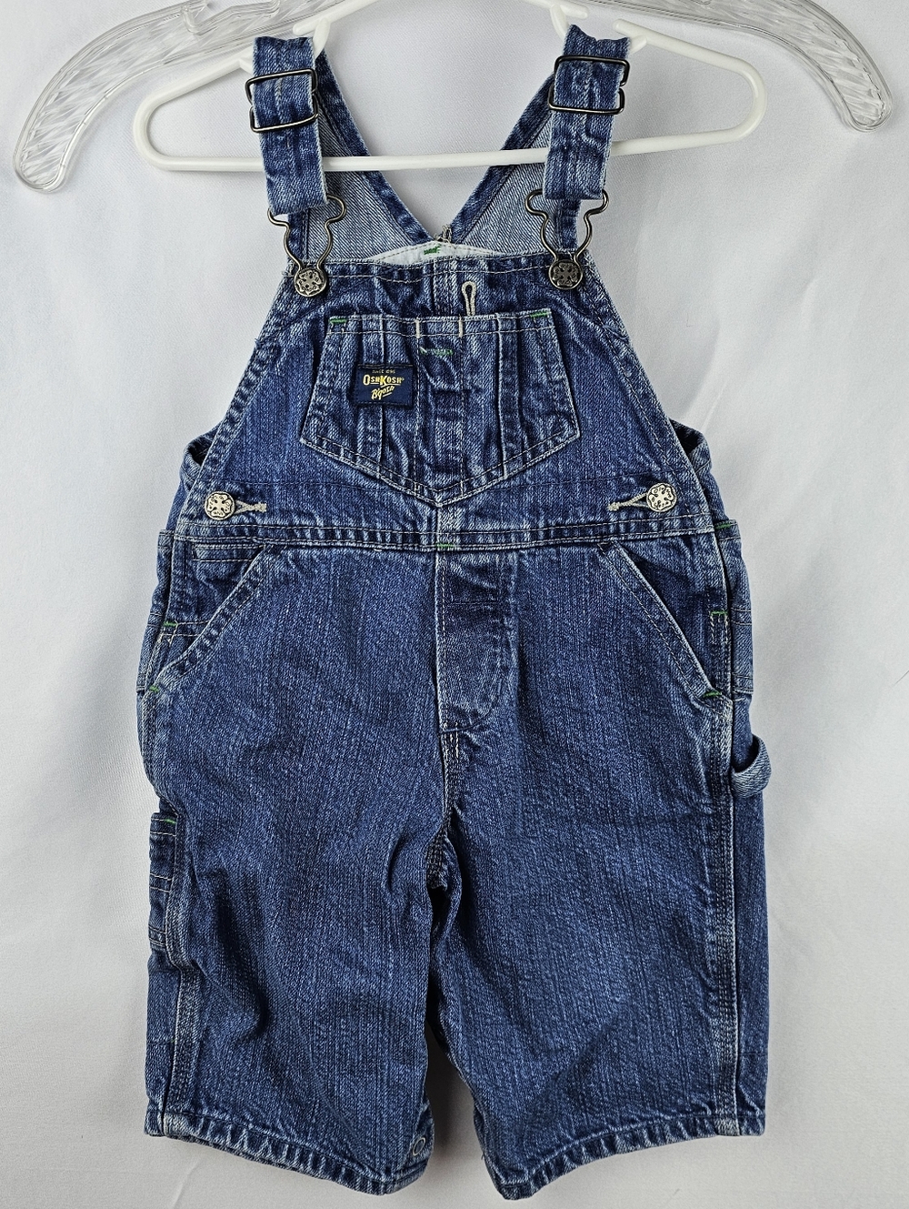 OshKosh B'gosh Overalls Vestbak Blue Logo 6/9mths